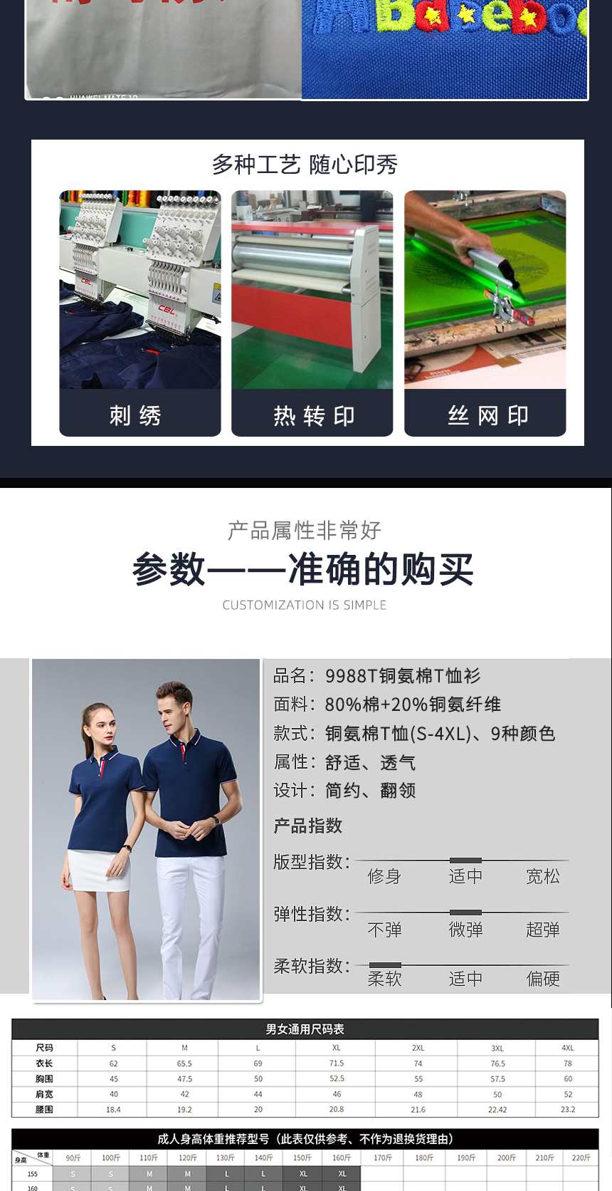 polo衫工作服款式详情